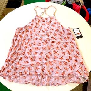 Volcom floral loose fitting tank top